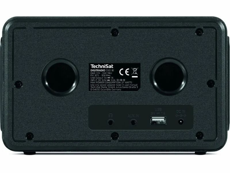 Радіоприймач TechniSat Digitradio 550 IR Black 1444082 фото