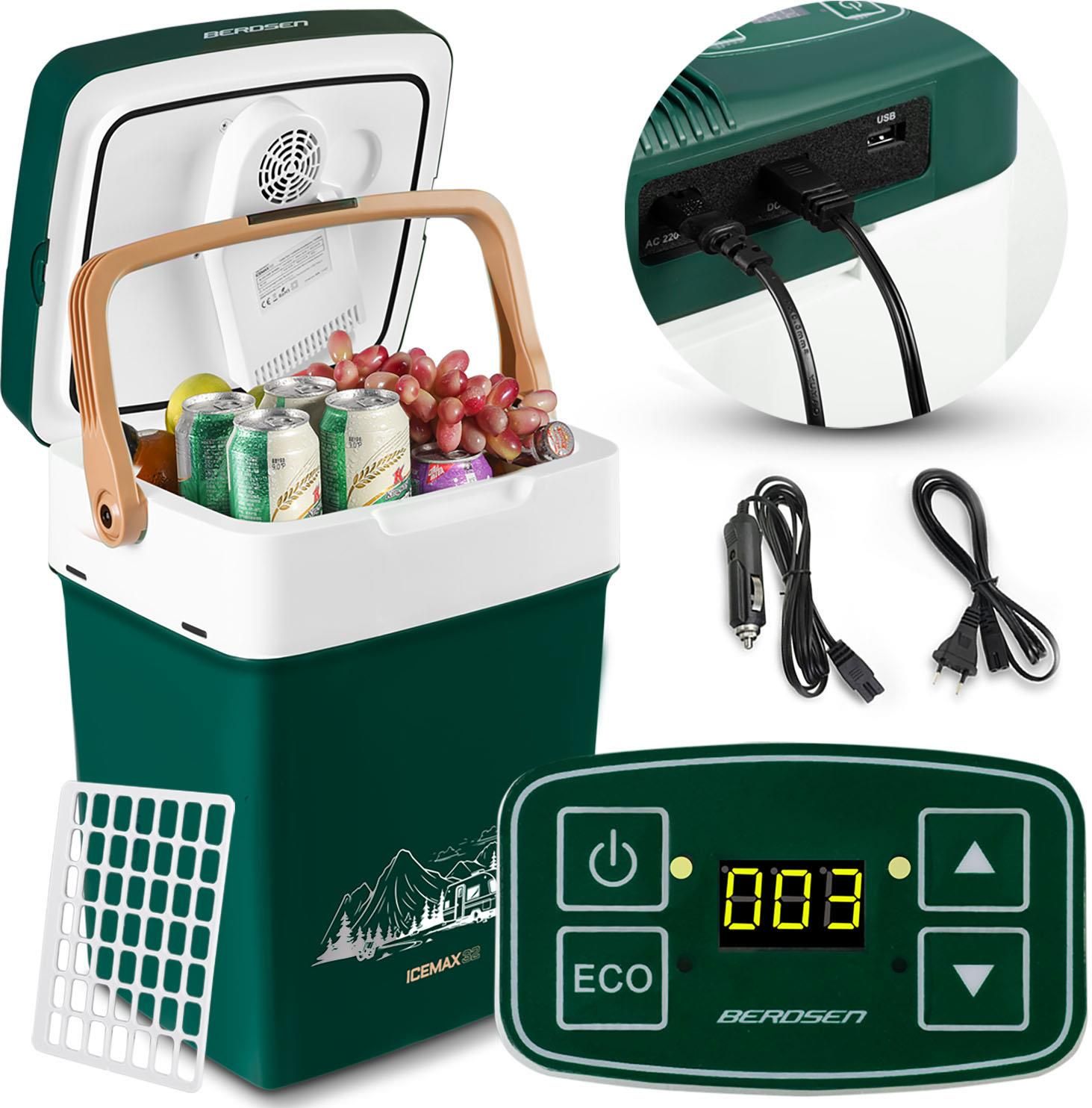 фото Портативний холодильник Berdsen Icemax 29L Green 1