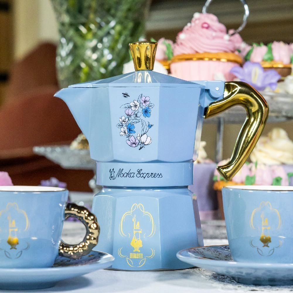 Фото Кофеварка гейзерная Bialetti Moka Express Bridgerton 3tz Blue (2501020211)