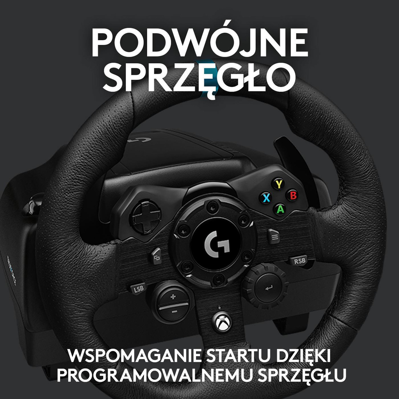 Фото Комплект (кермо, педалі) Logitech G923 Xbox One/PC (941-000158)