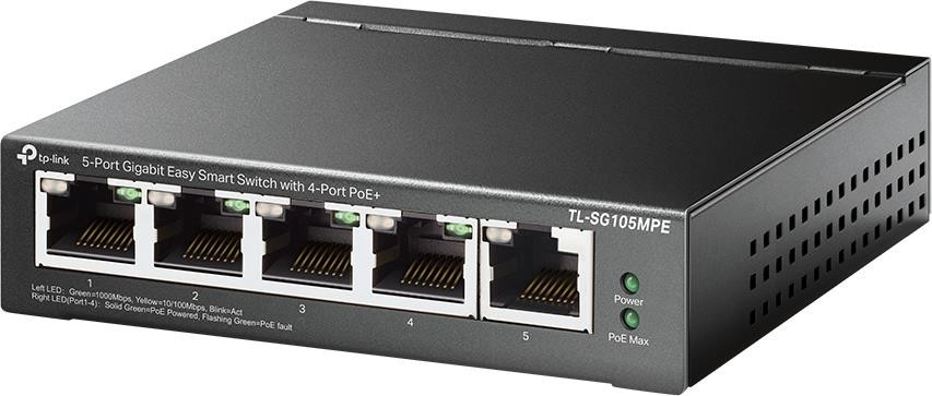фото Комутатор керований рівня 2 TP-Link 5p TL-SG105MPE 1