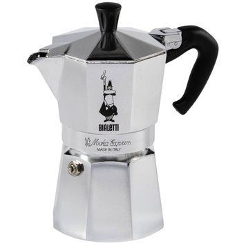 Кофеварка гейзерная Bialetti Moka Express Silver 0.23L (0001164) 1403466 фото