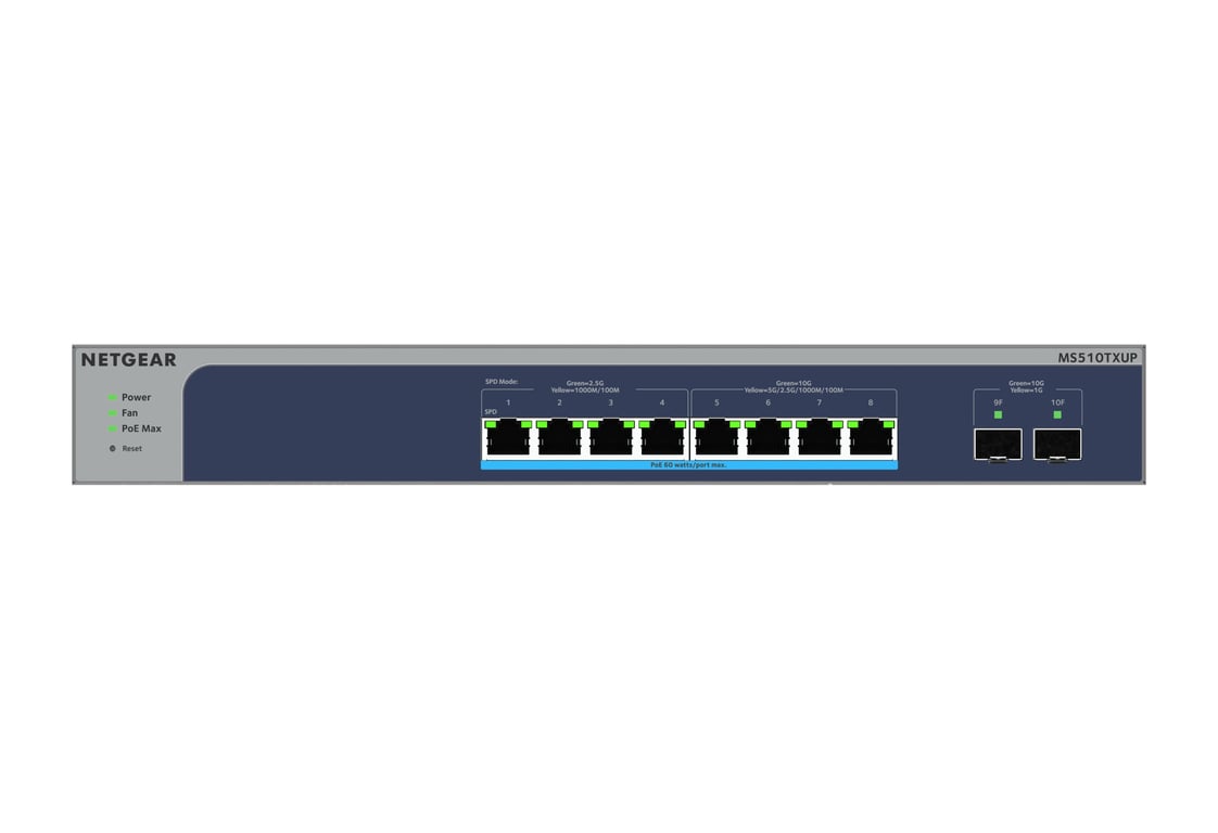 Фото Комутатор керований рівня 2 Netgear MS510TXUP (MS510TXUP-100EUS)