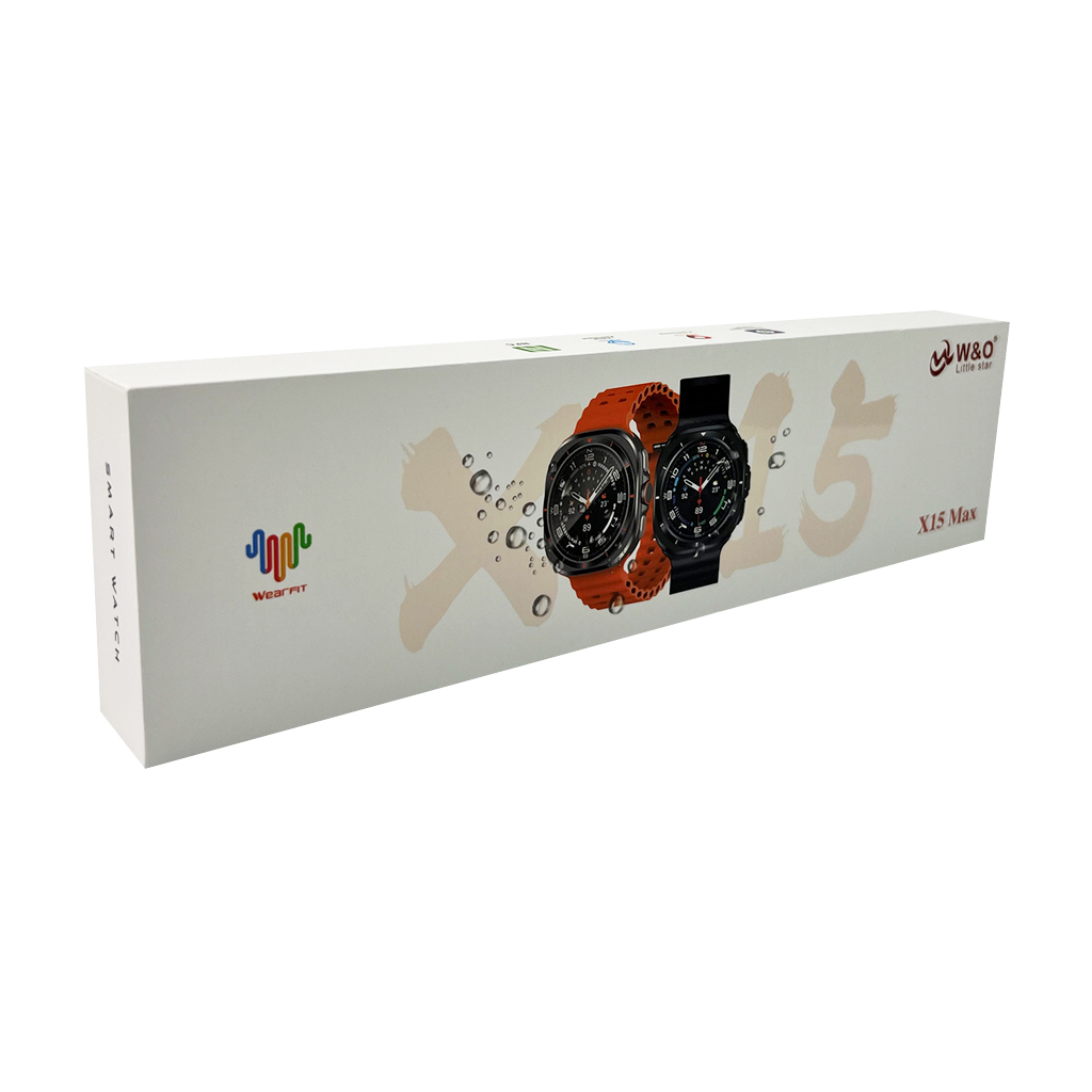 Фото Смарт-годинник W&O X15 Max Amoled Black (WOX15MBL)