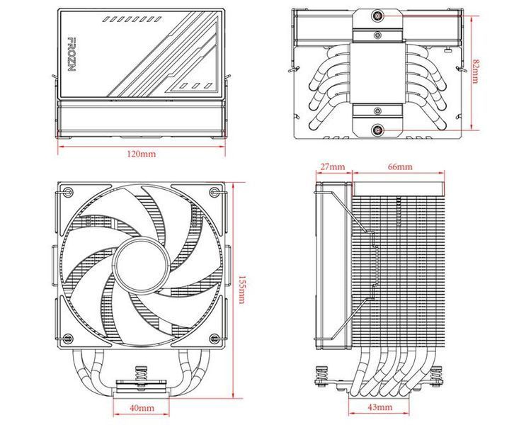 Воздушное охлаждение ID-Cooling Frozn A610 ARGB White 1482254ua фото