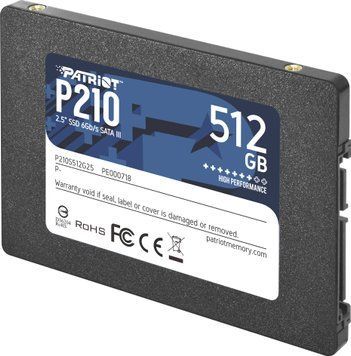 SSD накопитель Patriot P210 512 GB (P210S512G25) 1358634ua фото
