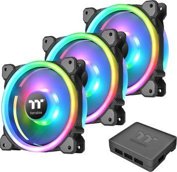Вентилятор Thermaltake Riing Trio 12 RGB Radiator Fan TT Premium Edition 3-Fan Pack (CL-F072-PL12SW-A) 1374802 фото