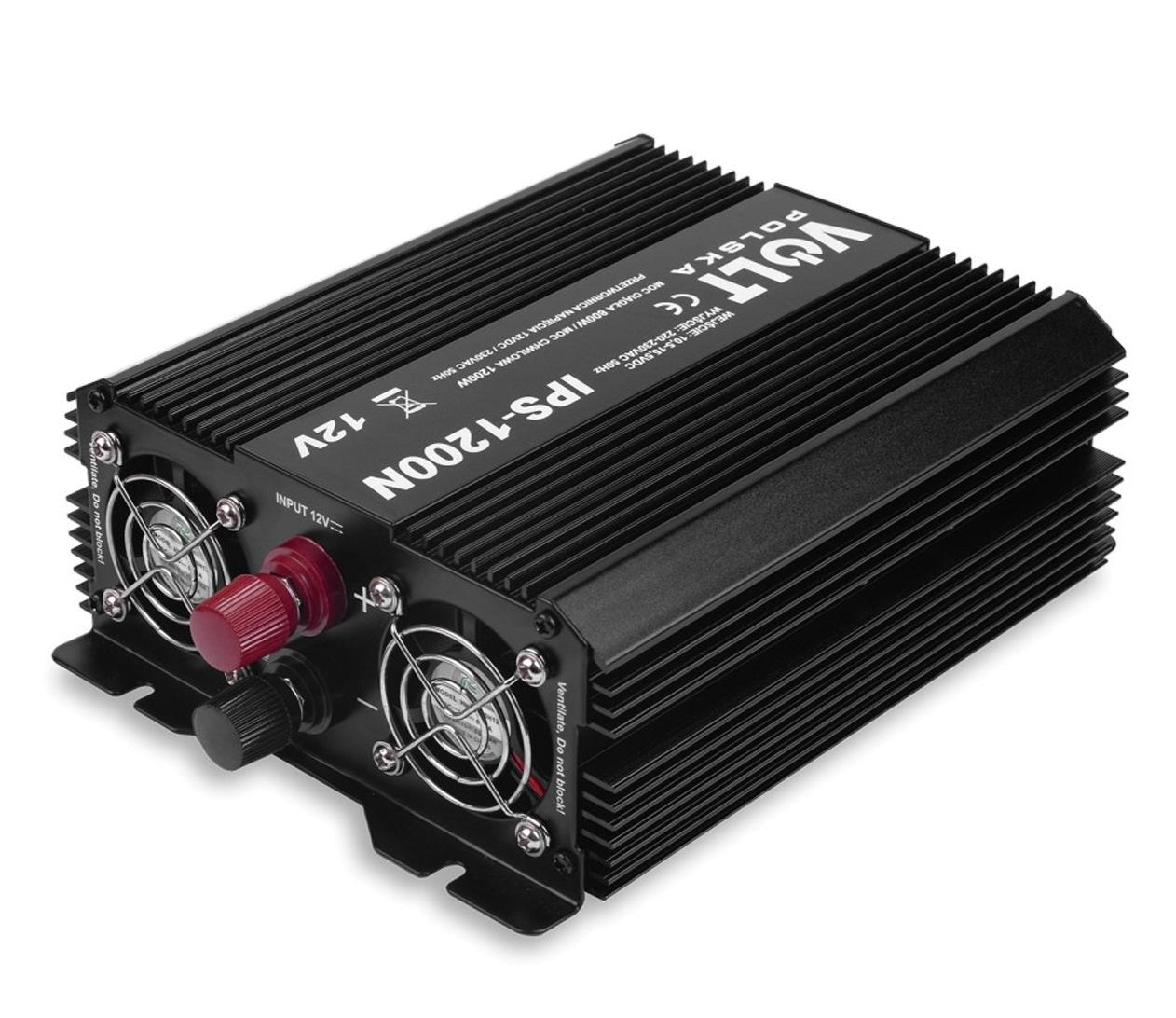 Фото Преобразователь (инвертор) DC-AC Volt Polska IPS 1200 N 12/230V 800/1200W (3IPS120012)
