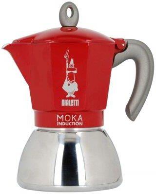 Фото Кофеварка гейзерная Bialetti Moka Induction 6 TZ red