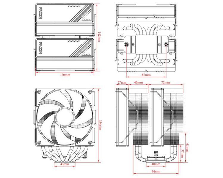 Повітряне охолодження ID-Cooling Frozn A620 ARGB 1482256ua фото