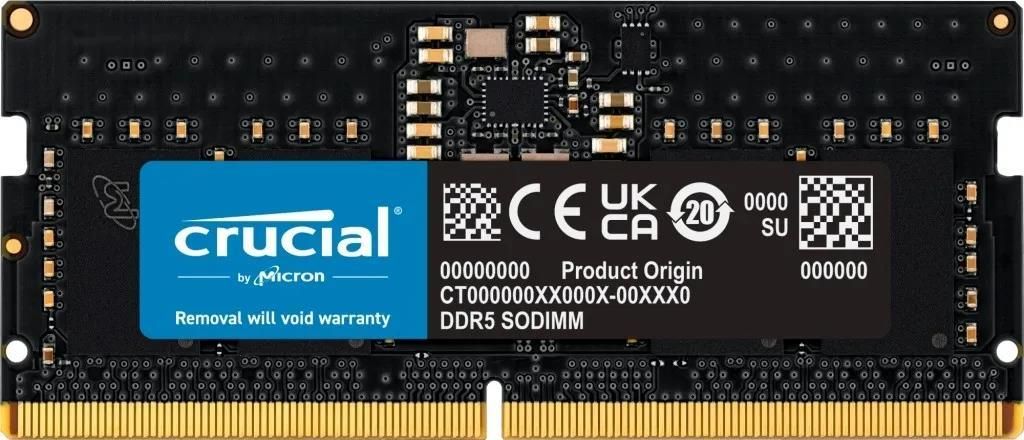 Фото Пам'ять для ноутбуків Crucial 64 GB DDR5 5600 MHz SO-DIMM (CT64G56C46S5)