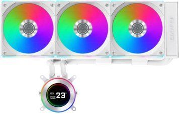 Водяне охолодження Lian Li HydroShift II LCD-C 360CL White (G89.GHS2LCD36RW.00) 1459169 фото
