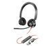Специализированная гарнитура Poly Blackwire 3320-M Black (8X220AA) 1400650 фото 2