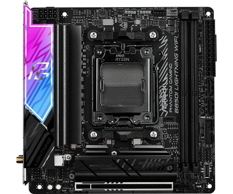 фото Материнская плата ASRock Phantom Gaming B850I Lightning WiFi 1