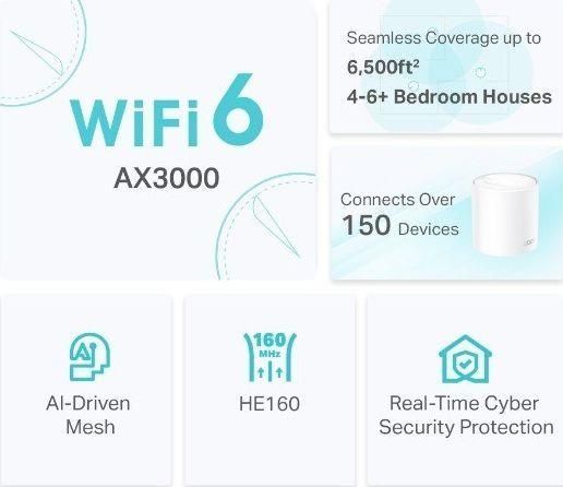 Mesh-система TP-Link Deco X50 (3-Pack) 1355119ua фото