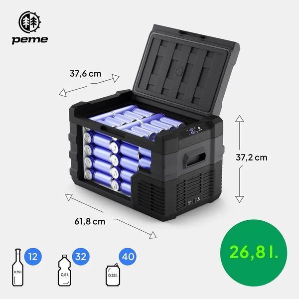 Портативный холодильник Peme Quest Ice-on 30 (26,8L) Dark Sky 1443846 фото