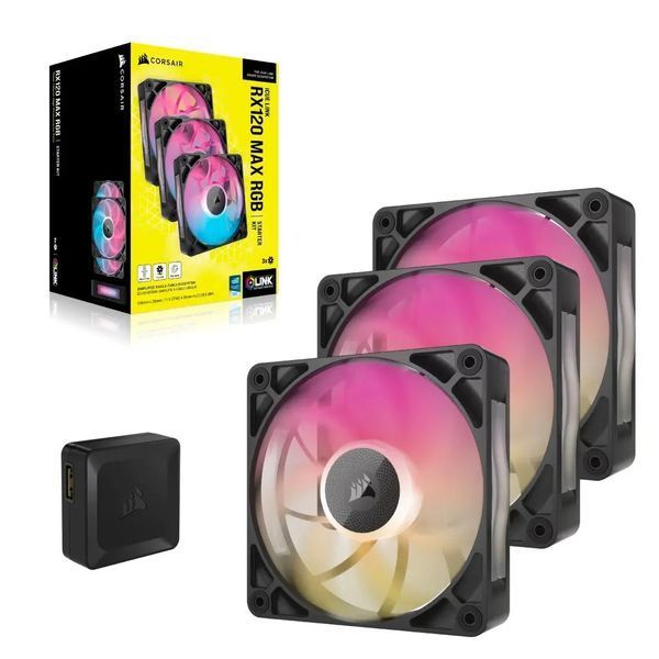 Вентилятор Corsair iCUE Link RX120 Max RGB PWM Black (CO-9051034-WW) 1344914 фото