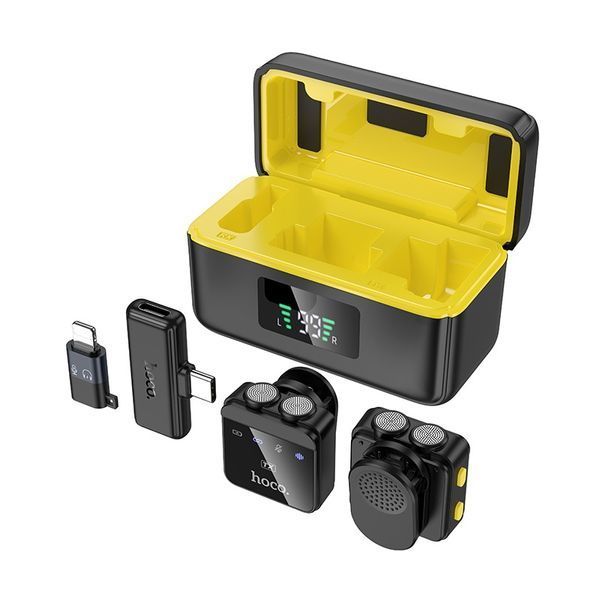 Мікрофонна радіосистема для сматрфону Hoco L17 Dual-mic magnetic 1474482ua фото