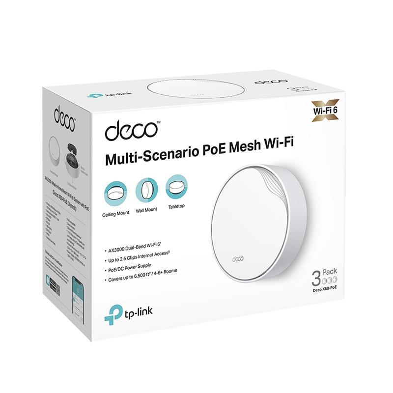 Фото Mesh-система TP-Link Deco X50 PoE 3-Pack