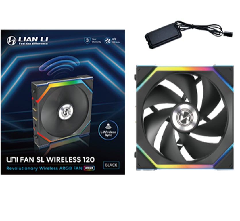 Фото Вентилятор Lian Li UNI FAN SL Black 1-Pack (12SL1W1B)