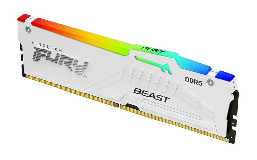 Пам'ять для настільних комп'ютерів Kingston Fury 64 GB (2x32GB) DDR5 6000 MHz Beast RGB EXPO White (KF560C30BWEAK2-64) 1410675 фото