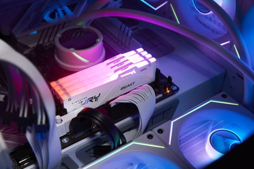 Пам'ять для настільних комп'ютерів Kingston Fury 64 GB (2x32GB) DDR5 6000 MHz Beast RGB EXPO White (KF560C30BWEAK2-64) 1410675 фото