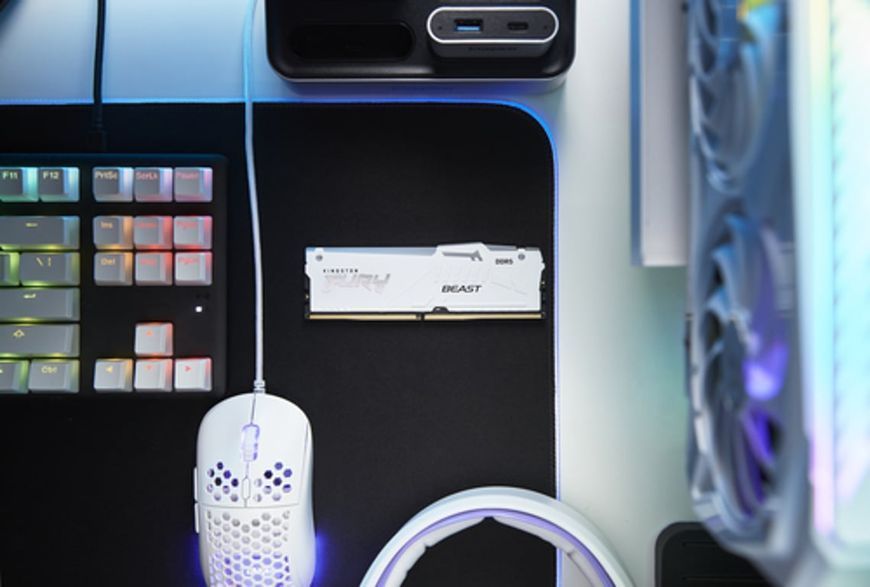Пам'ять для настільних комп'ютерів Kingston Fury 64 GB (2x32GB) DDR5 6000 MHz Beast RGB EXPO White (KF560C30BWEAK2-64) 1410675 фото