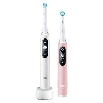 Электрическая зубная щетка Oral-B iO Series 6 Duo White/Pink 1356296 фото
