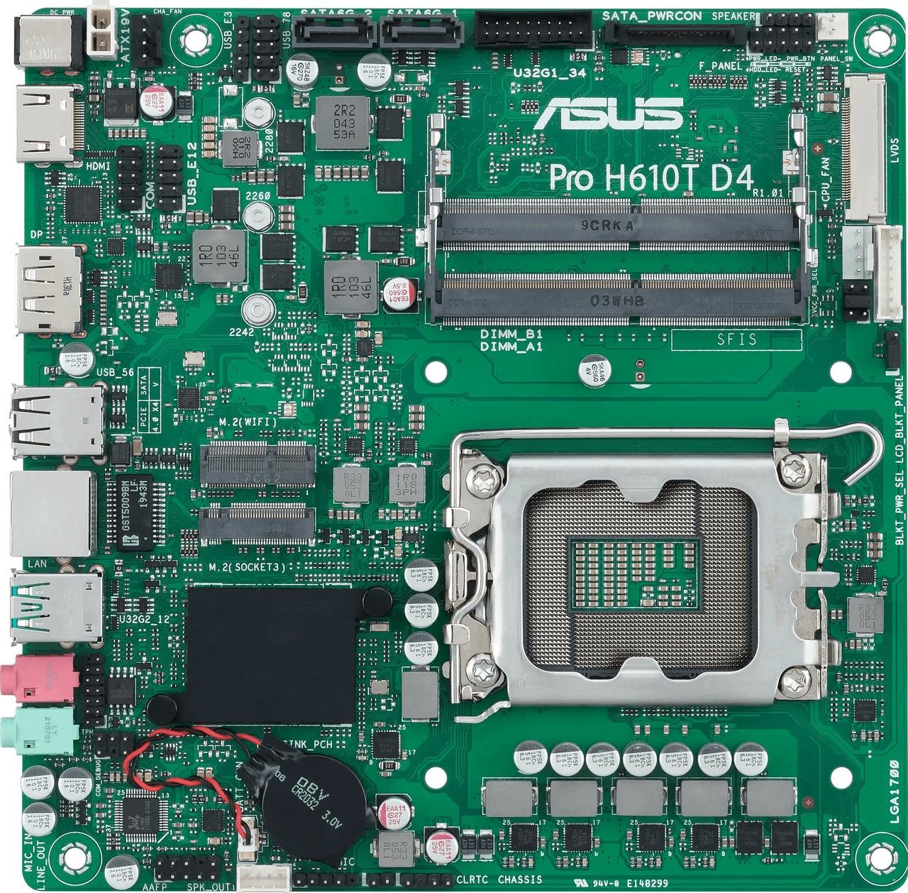 фото Материнская плата Asus Pro H610T D4-CSM 2
