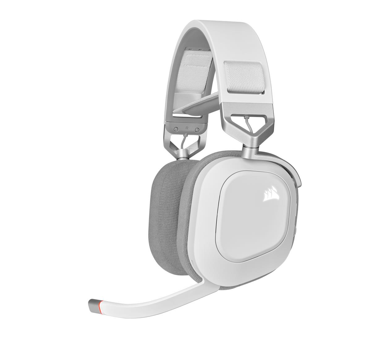 Фото Комп'ютерна гарнітура Corsair HS80 RGB Wireless White (CA-9011236-EU)