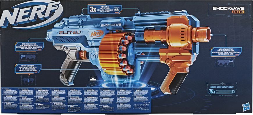 Игрушечное оружие Nerf Элит 2.0 бластер Шоквейв E9527 1479083 фото