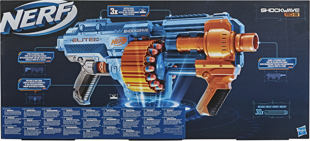 фото Игрушечное оружие Nerf Элит 2.0 бластер Шоквейв E9527 3