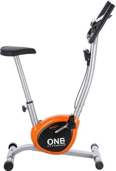 фото Велотренажер магнітний One Fitness RW3011 Silver/Orange 3