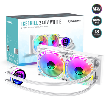 Водяне охолодження GameMax IceChill 240V White 1474944ua фото