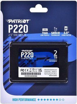 SSD накопитель Patriot P220 2 TB (P220S2TB25) 1350527ua фото