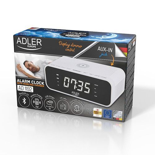 Радиочасы Adler AD 1192 White 1398321 фото
