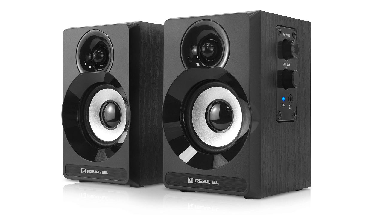 фото Акустичні колонки Real-El S-217 Black (EL121200013) 3