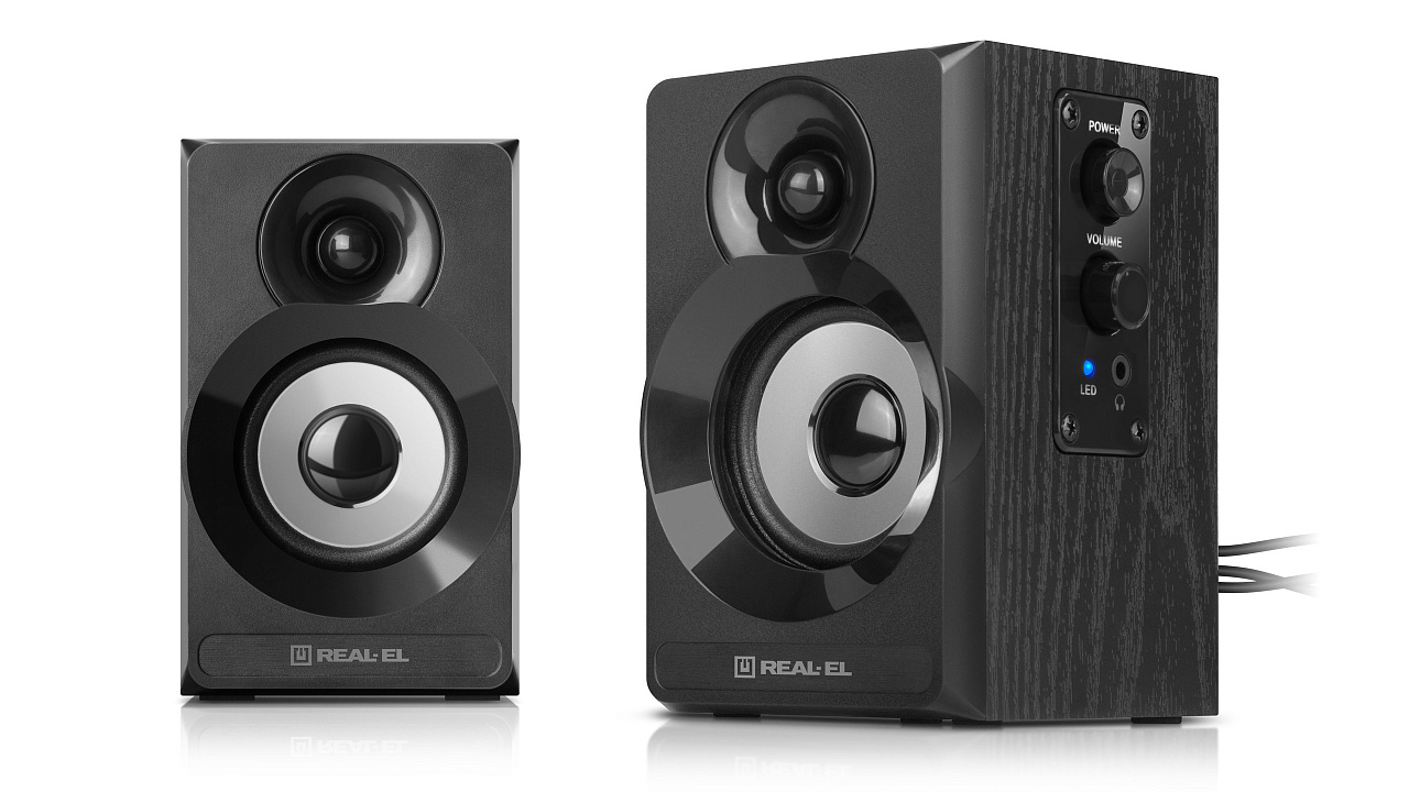 фото Акустичні колонки Real-El S-217 Black (EL121200013) 1