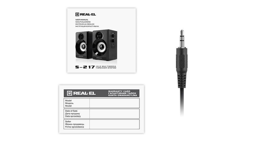 Акустичні колонки Real-El S-217 Black (EL121200013) 1480441ua фото