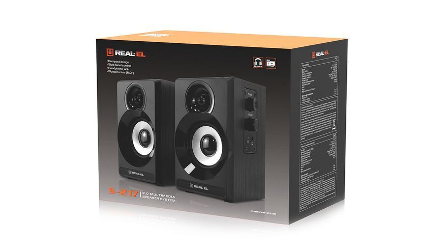 Акустичні колонки Real-El S-217 Black (EL121200013) 1480441ua фото