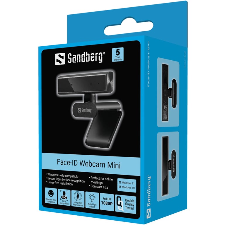 Фото Веб-камера Sandberg Face-ID Webcam Mini (134-43)