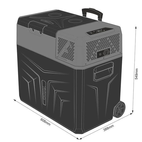 Портативний холодильник Yeticool Yolco BCX50 Carbon 1367166 фото