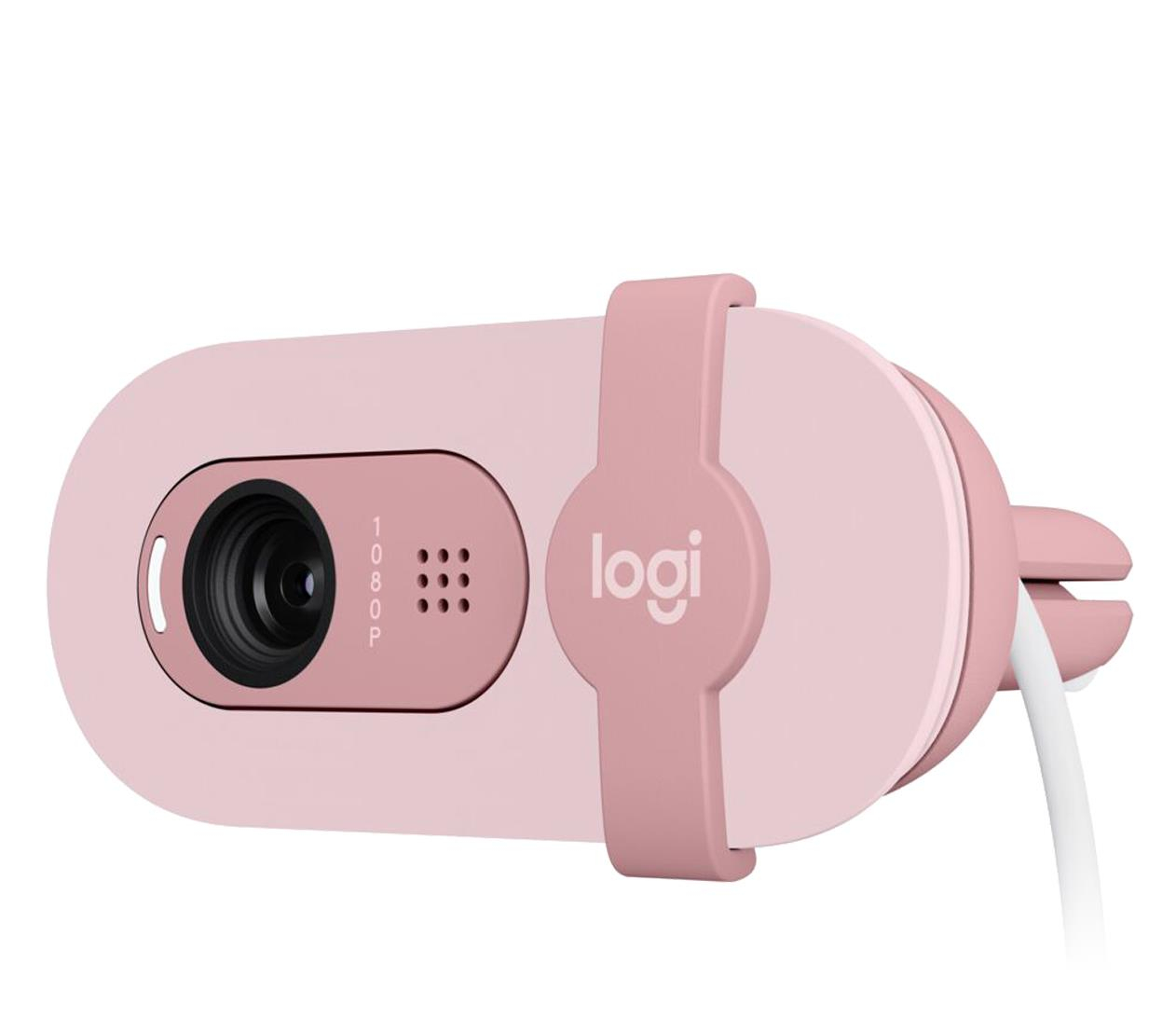 Фото Веб-камера Logitech Brio 100 Full HD Webcam Rose (960-001623)