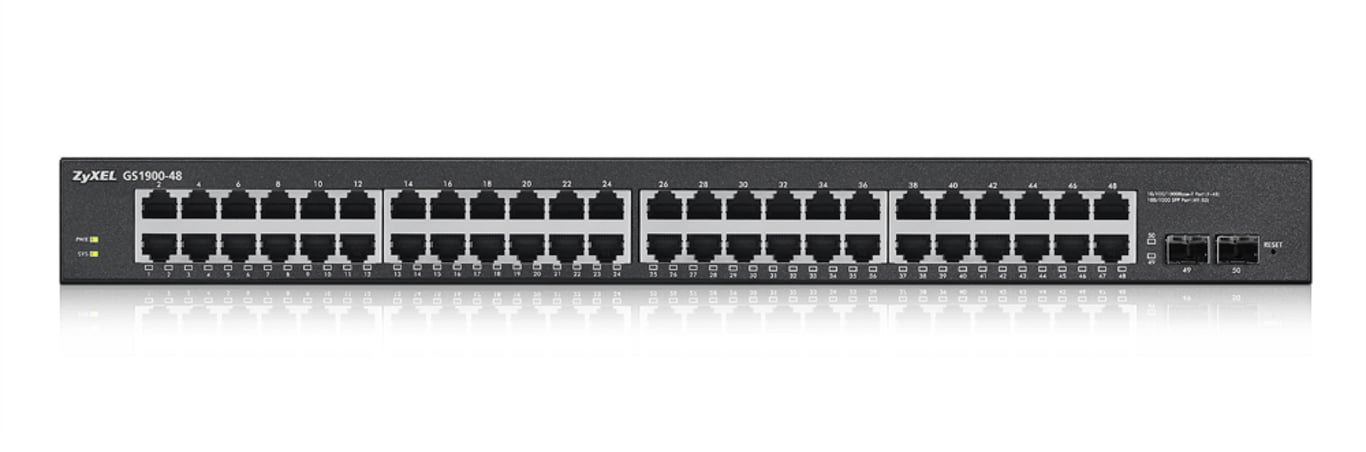 Фото Комутатор керований 2-го рівня ZyXEL GS1900-48 (GS1900-48-EU0102F)