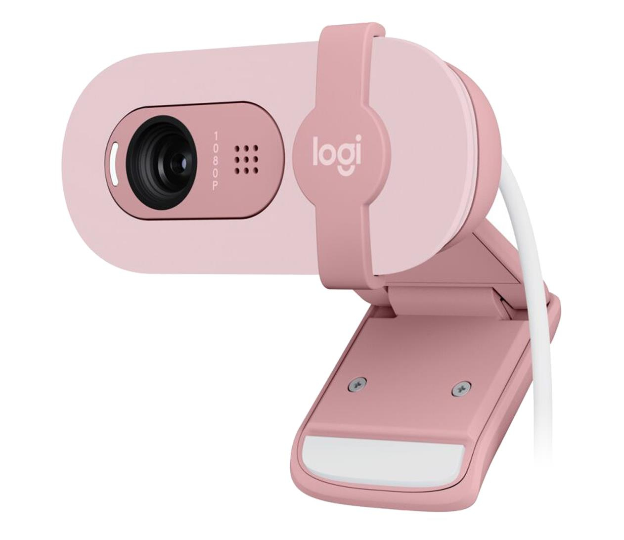 Фото Веб-камера Logitech Brio 100 Full HD Webcam Rose (960-001623)